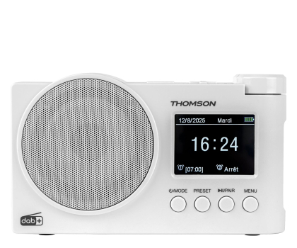 Radio i budzik Thomson Radio DAB+ Bluetooth białe